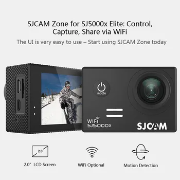 SJCAM SJ5000X Elite Aksiyon Kamerası 4K WiFi Spor 5000 30M su Geçirmez 1080P HD NTK96660 Gyro 2.0 Ekran Orijinal SJ CAM Dalış DV
