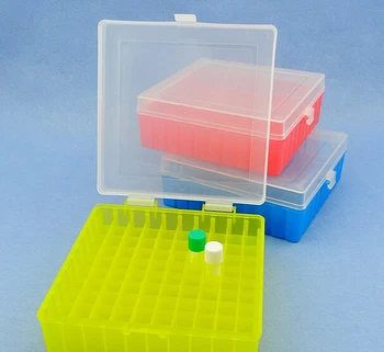 100 Delik bağlantı kapağı ile 2 mL Plastik tüp kutusunu kullanın,1,5 ml, 1,8 ml toplama tüpü laboratuvar